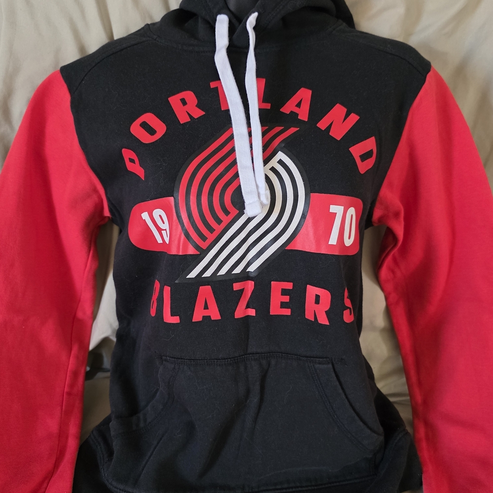 Fanatics Black and Red Portland Blazers Hoodie